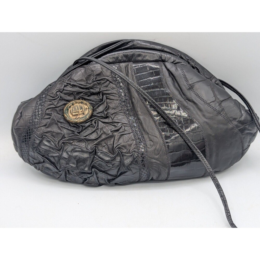 Vtg. 80's Bags by  J & E  New York Crossbody/Clutch New York Leather Bag Purse